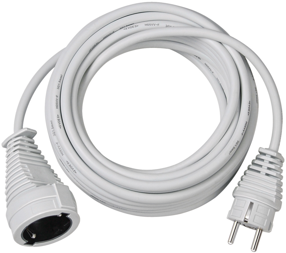 Cable electrico blanco 3hilos 1,5mm2 ø8mm (5m) desnuado de un costado